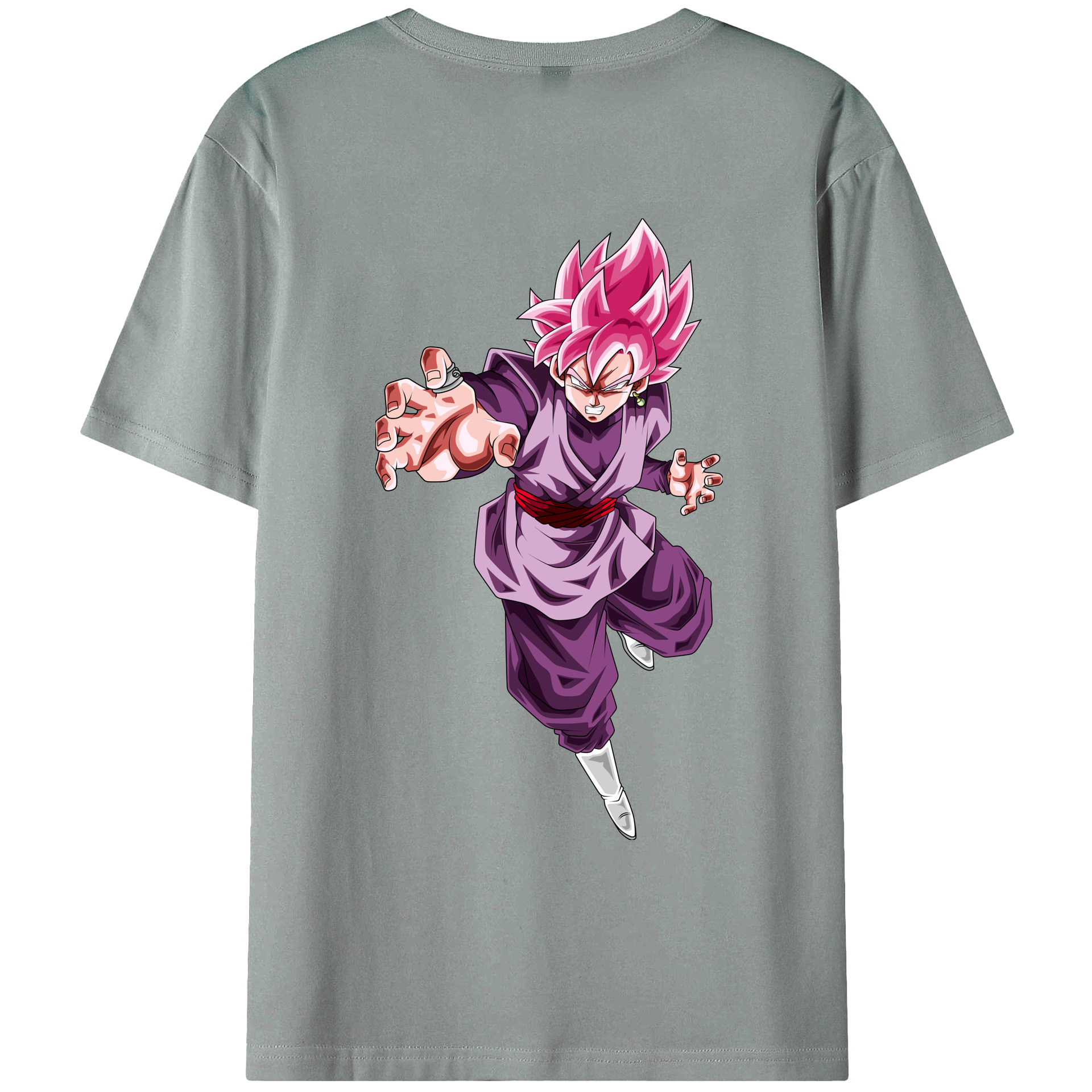 （画像用） ドラゴンボール ベジット DRAGON BALL Vegetto 綿100％ メンズ半袖Tシャツ（バックプリント） 通気性